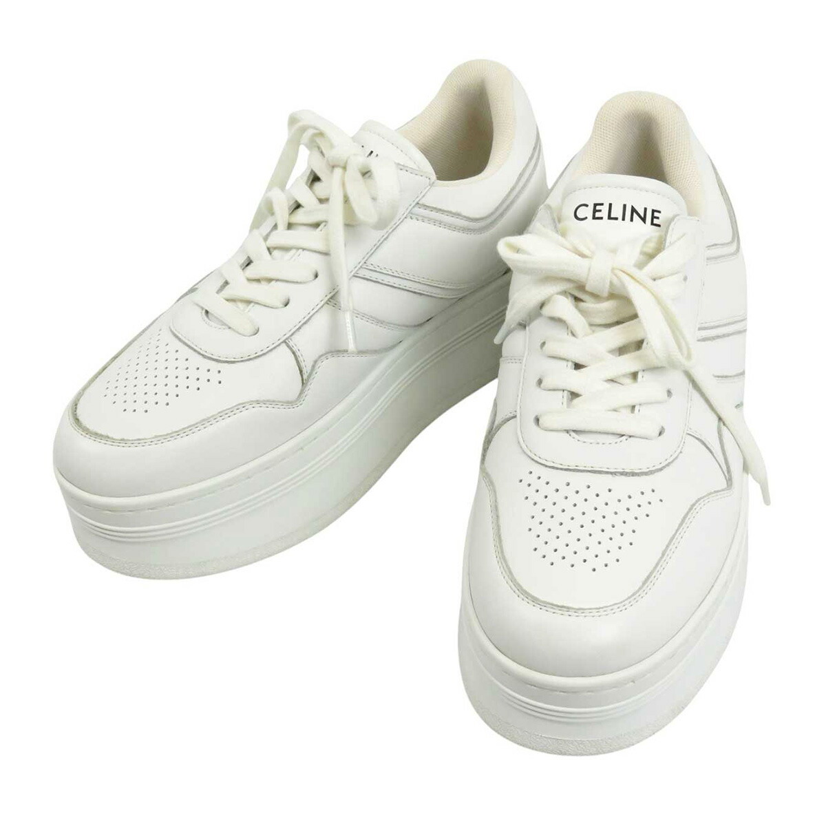 CELINE スニーカー CELINE】セリーヌ ブロックスニーカー ウェッジアウトソール