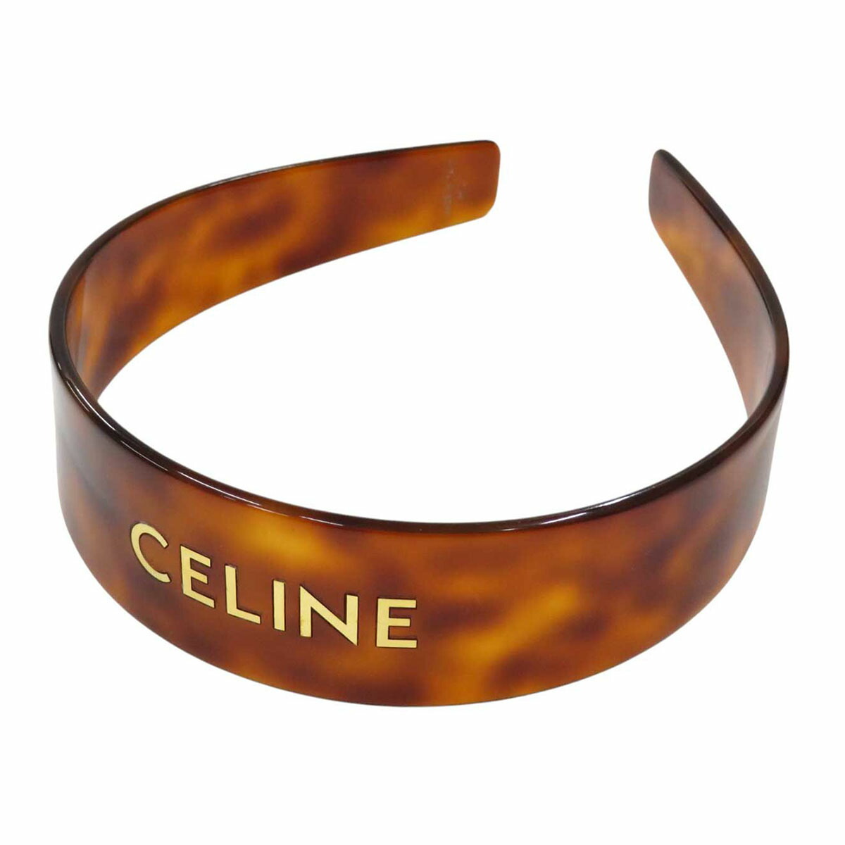 CELINEカチューシャ　ハバナブロンド 美品 CELINE カチューシャ ハバナブロンド
