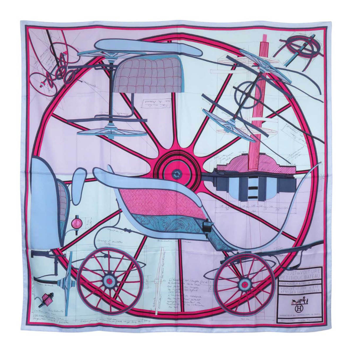 楽天市場】【エルメス】Hermes カレ90 シルクスカーフ PROJET de