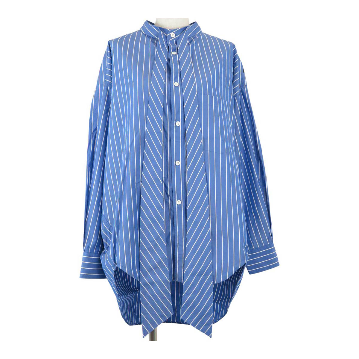 Balenciaga 17AW ストライプ　フードシャツ バレンシアガ Balenciaga 17AW ストライプ フードシャツ バレンシアガ Balenciaga