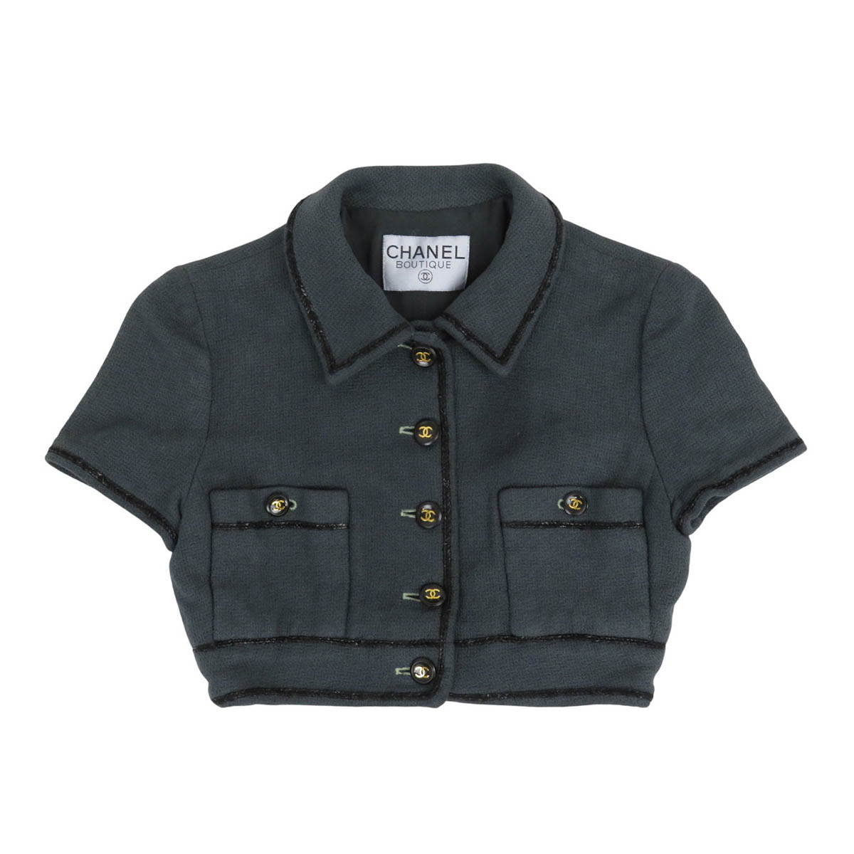 楽天市場】シャネル ココマーク ツイード テーラードジャケット