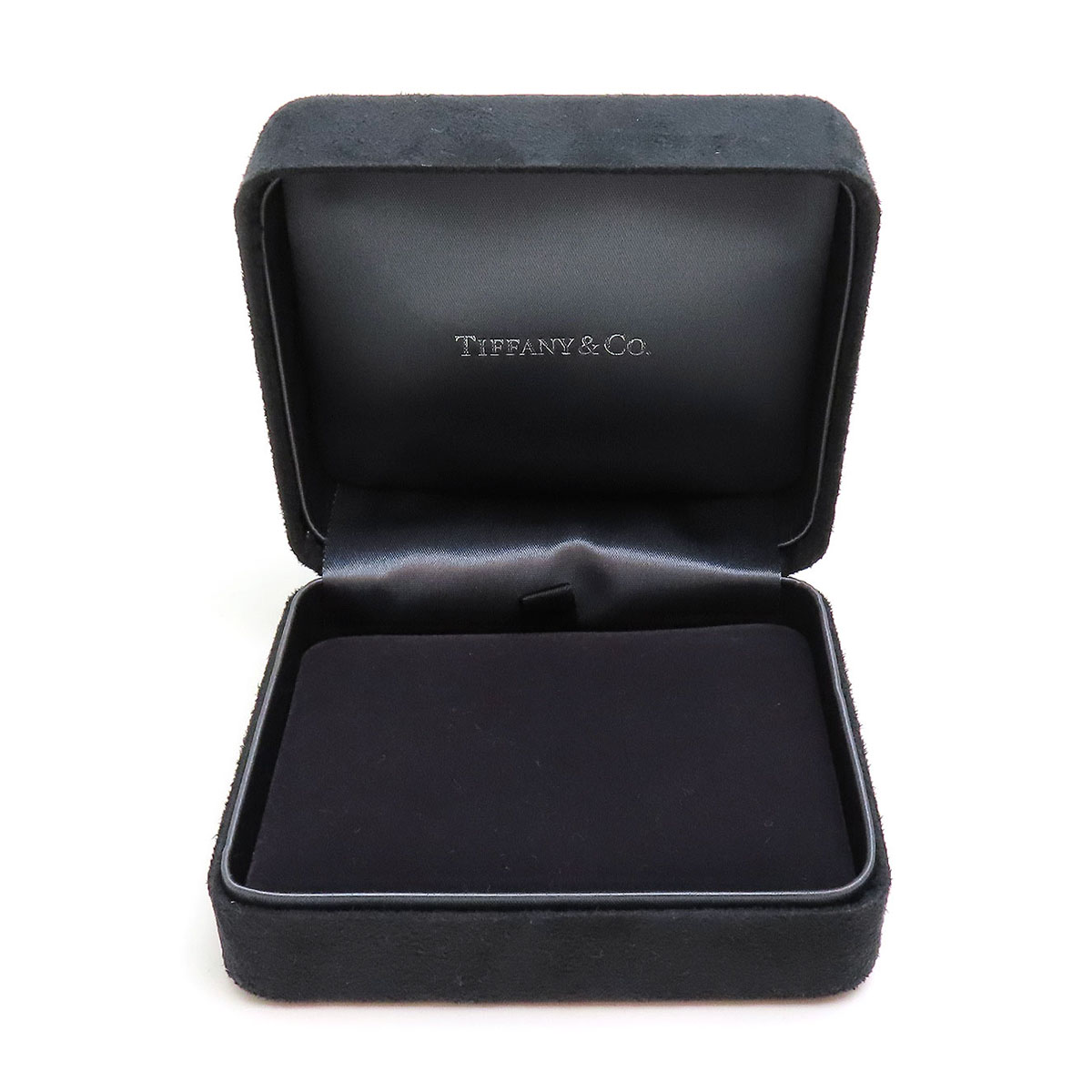 美品　Tiffany & Co. PEWTER ジュエリーケース 小物入れ New Tiffany & Co Pewter Jewelry Box Round With Original