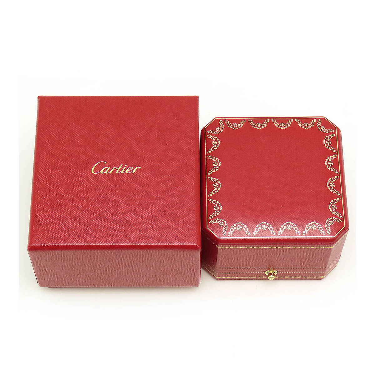 美品カルティエ箱2個とジュエリー磨きセット カルティエ アントルラセ ドゥ ジュエリーボックス 2段 Cartier