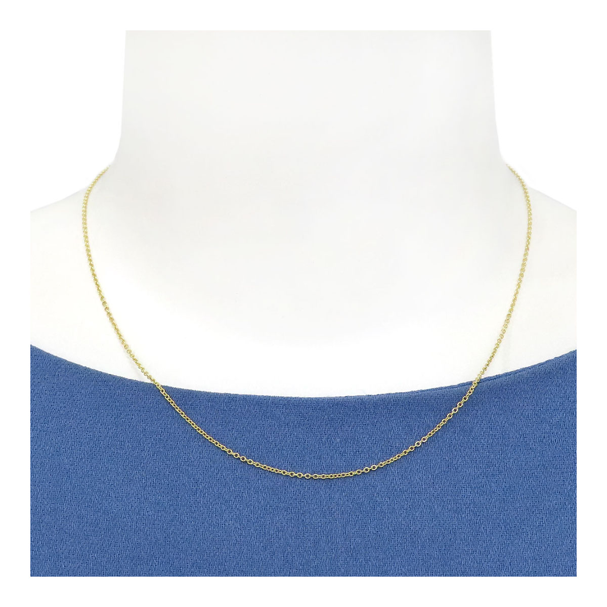 楽天市場】ティファニー チェーン 60cm ネックレス K18イエロー