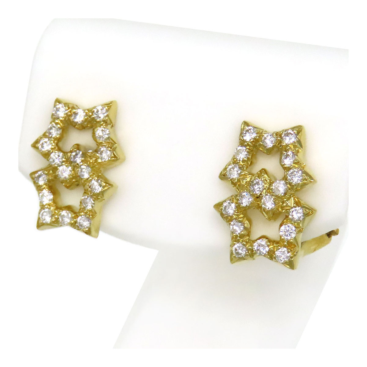 ティファニー　スターピアス　星モチーフ　Ꮶ18イエローゴールド　希少レア ティファニー スターピアス 星モチーフ Ꮶ18イエローゴールド 希少レア