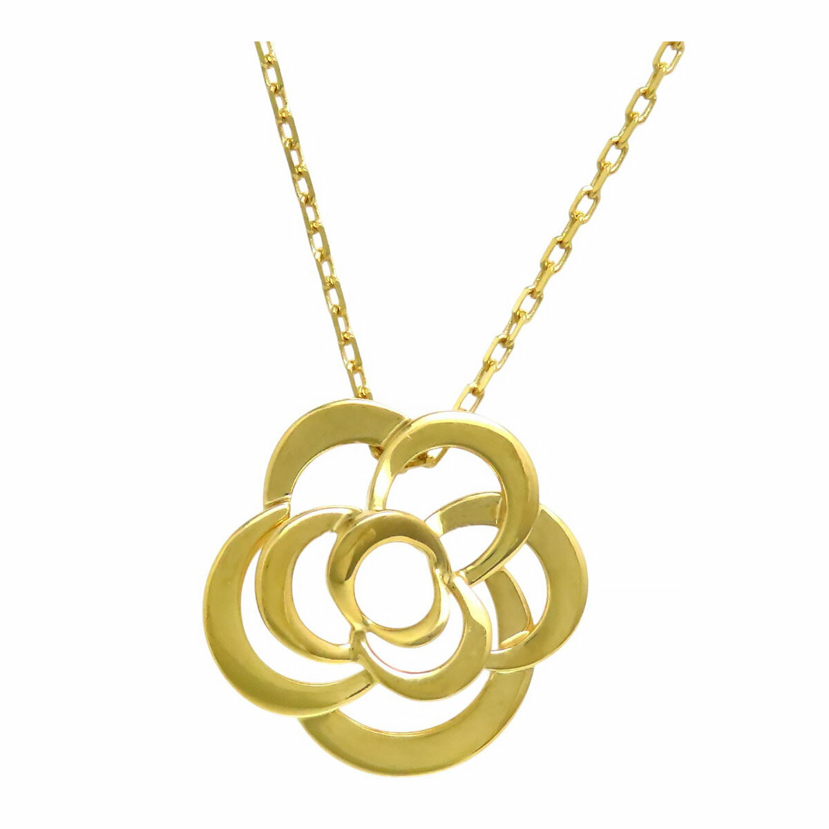 楽天市場】【美品】シャネル CHANEL カメリア ネックレス K18 YG