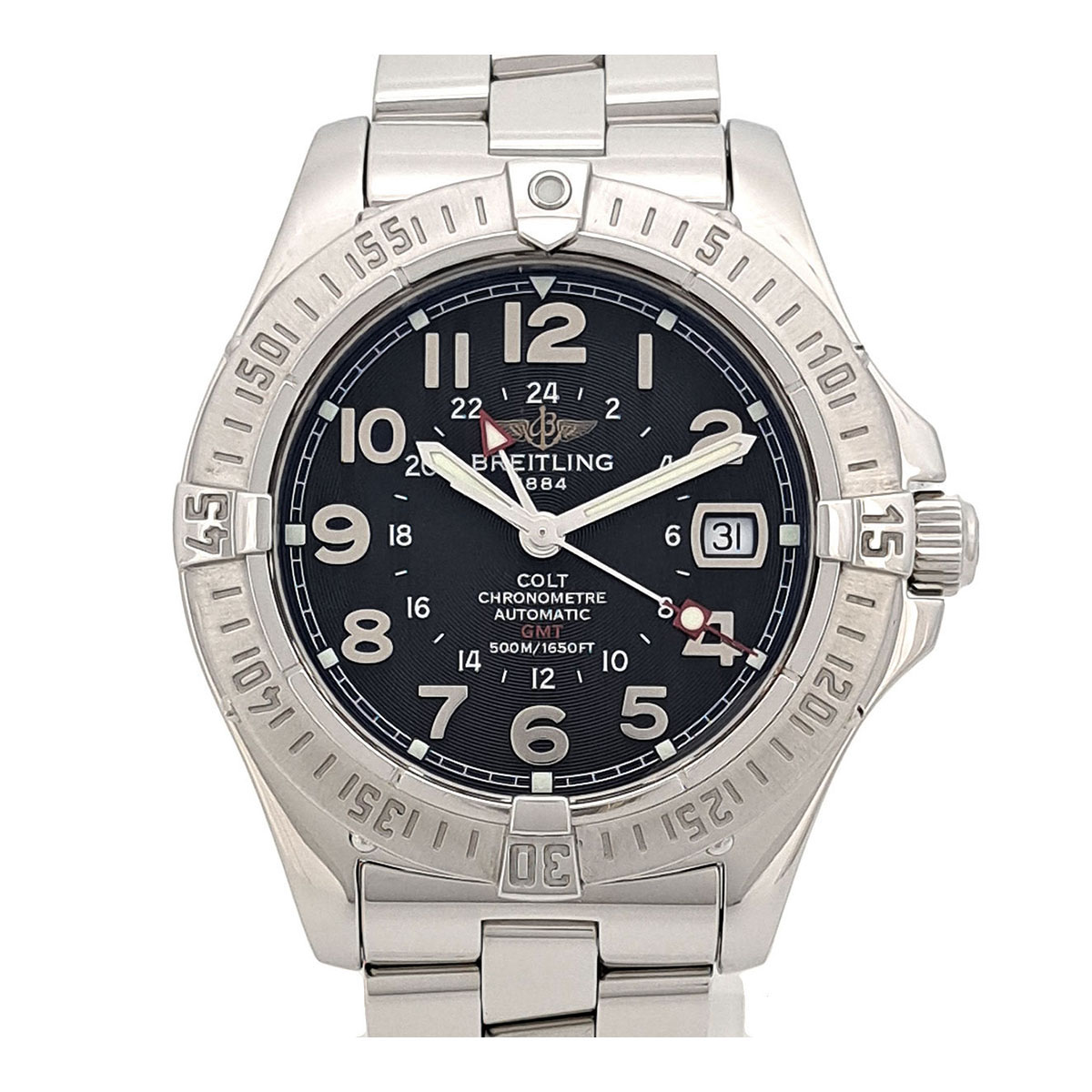 楽天市場】☆良品【BREITLING】ブライトリング コルト GMT