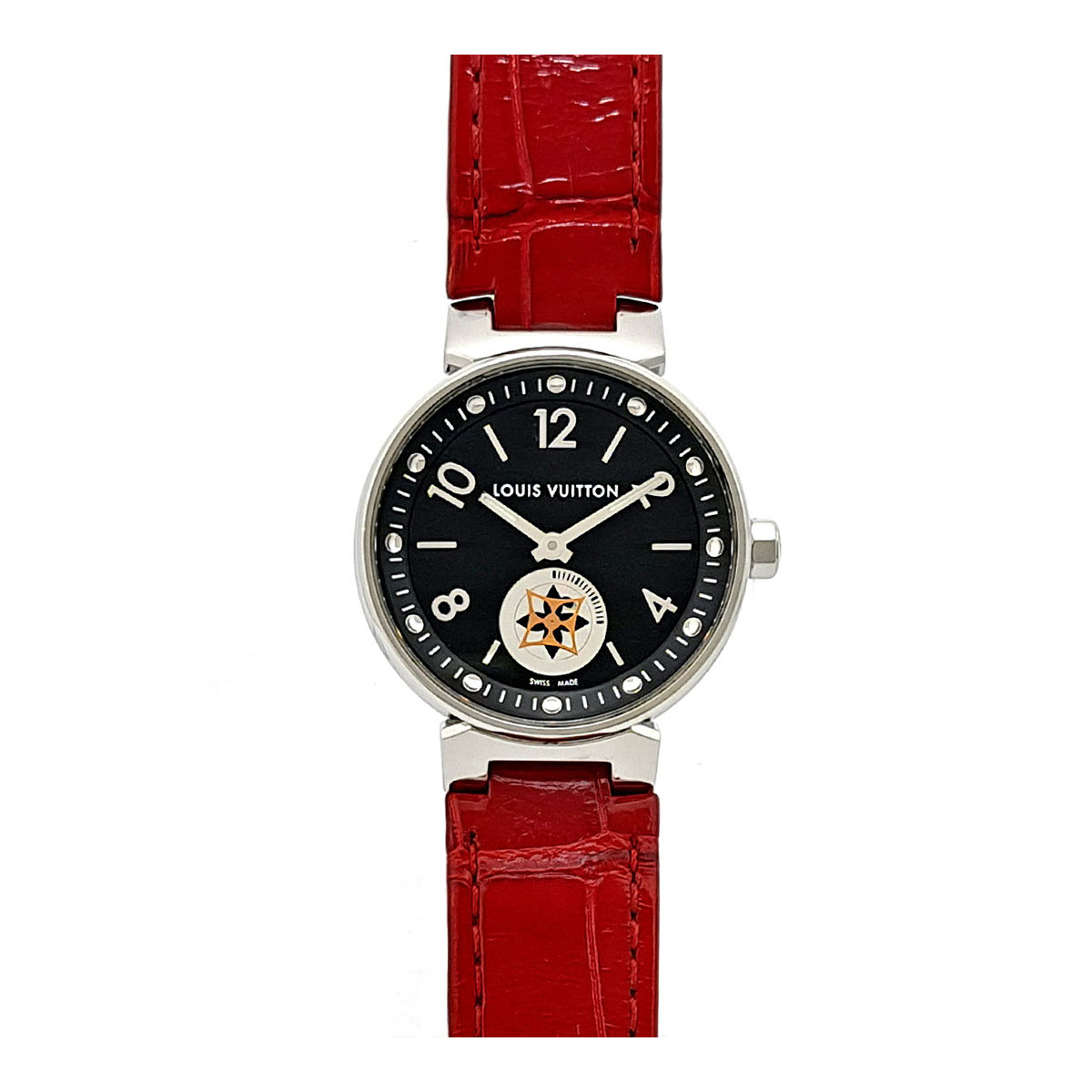 LOUIS VUITTON Q8J10 タンブール ムーンスター 腕時計 中古)LOUIS VUITTON ルイ・ヴィトン タンブール ムーンスター PM