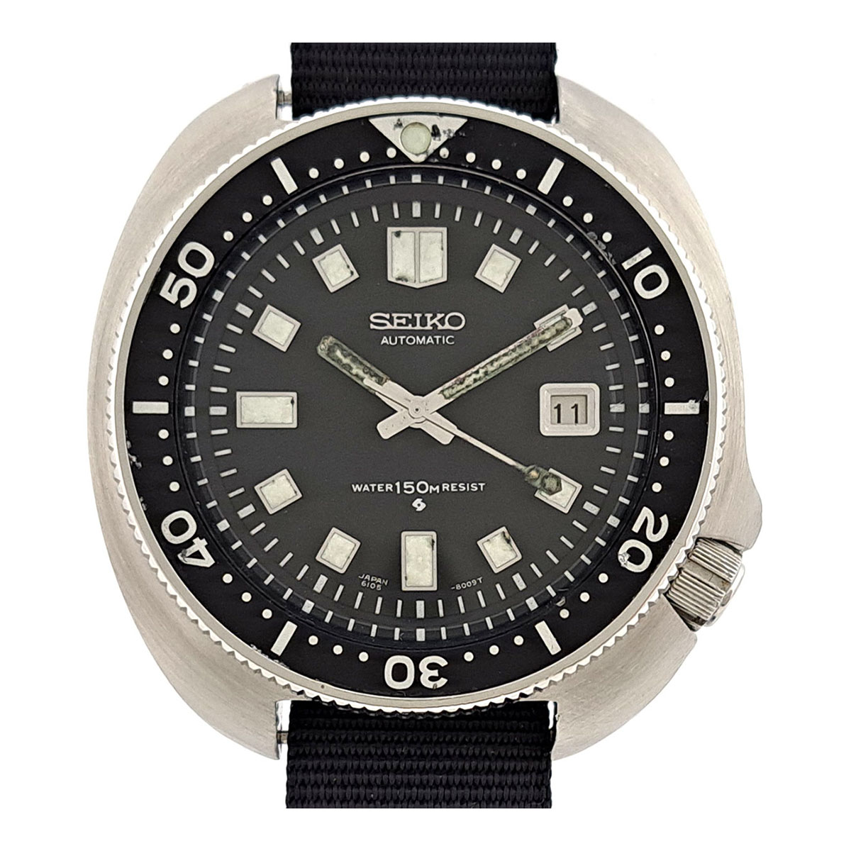 楽天市場】セイコー セカンドダイバー 150m 6105-8110 スチール(SS