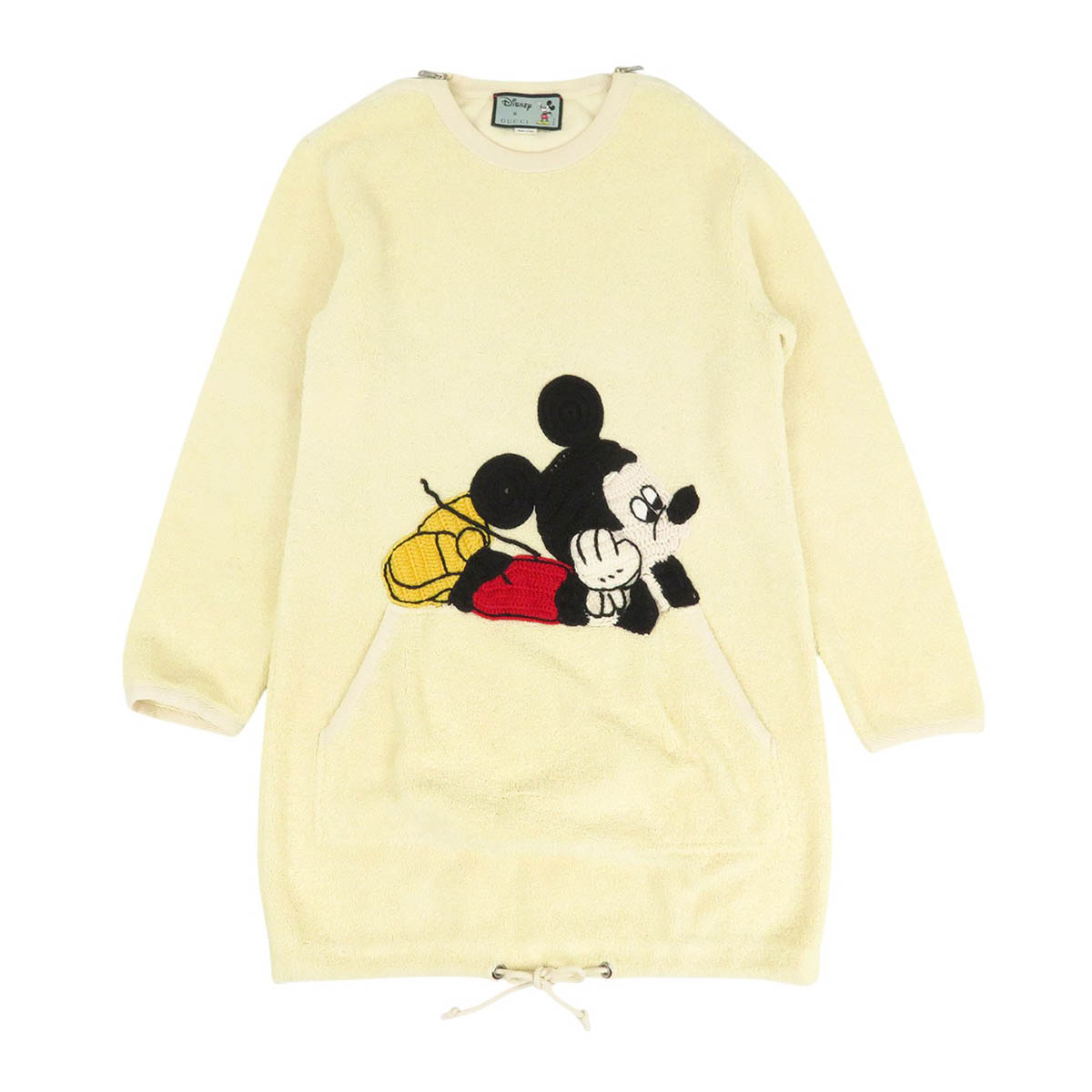 グッチ ディズニー コラボ ミッキーマウス ワンピース 606143 レディース オフホワイト GUCCI 【中古】 【アパレル・小物】
