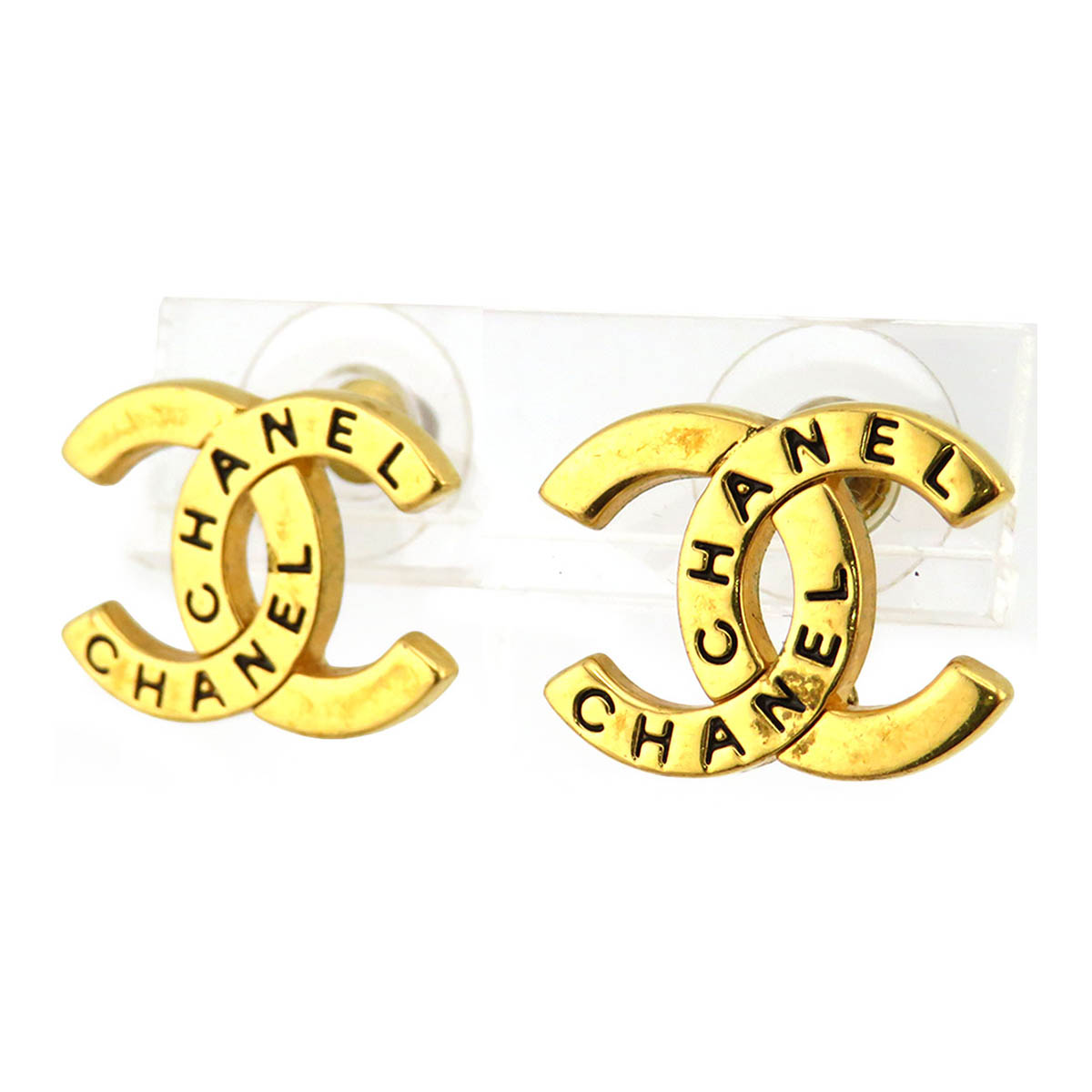 シャネル ココマーク ヴィンテージ ピアス GP ユニ一発やる CHANEL 【中古】 【お召しもの・小物】