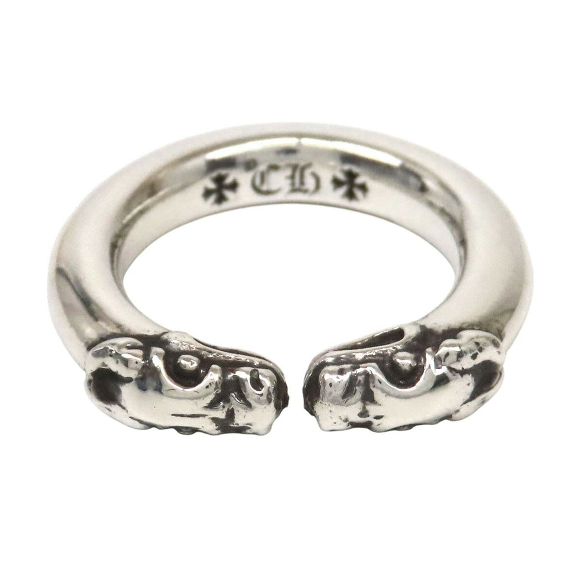 クロムハーツ ダブルドッグ 輪っか 18号 SV925 ユニ一発やる CHROME HEARTS 【中古】 【御召しもの・小物】