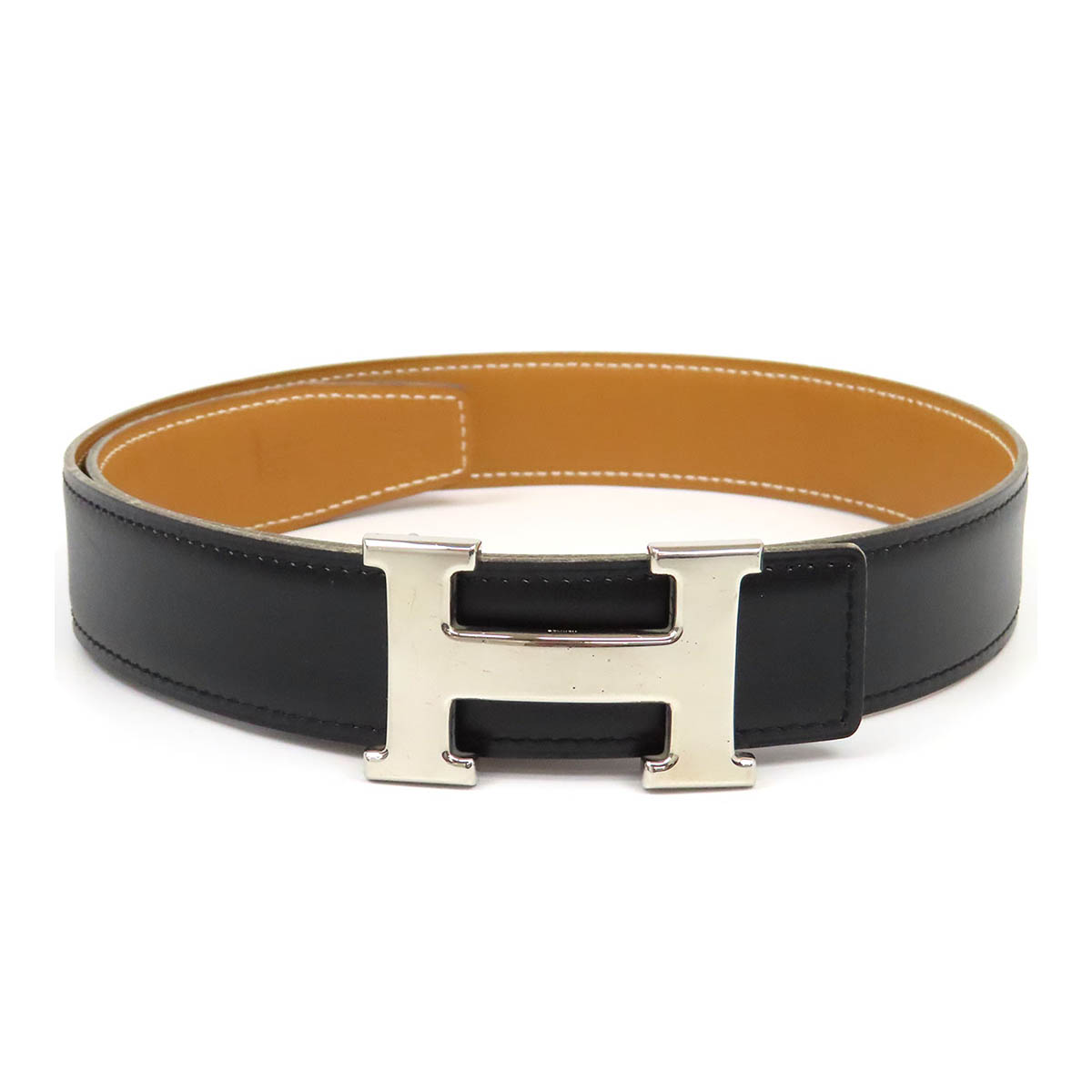 エルメス コンスタンス ベルト リバーシブル 32MM 70 メタル レザー ユニセックス ブラック ブラウン HERMES 【中古】 【アパレル・小物】