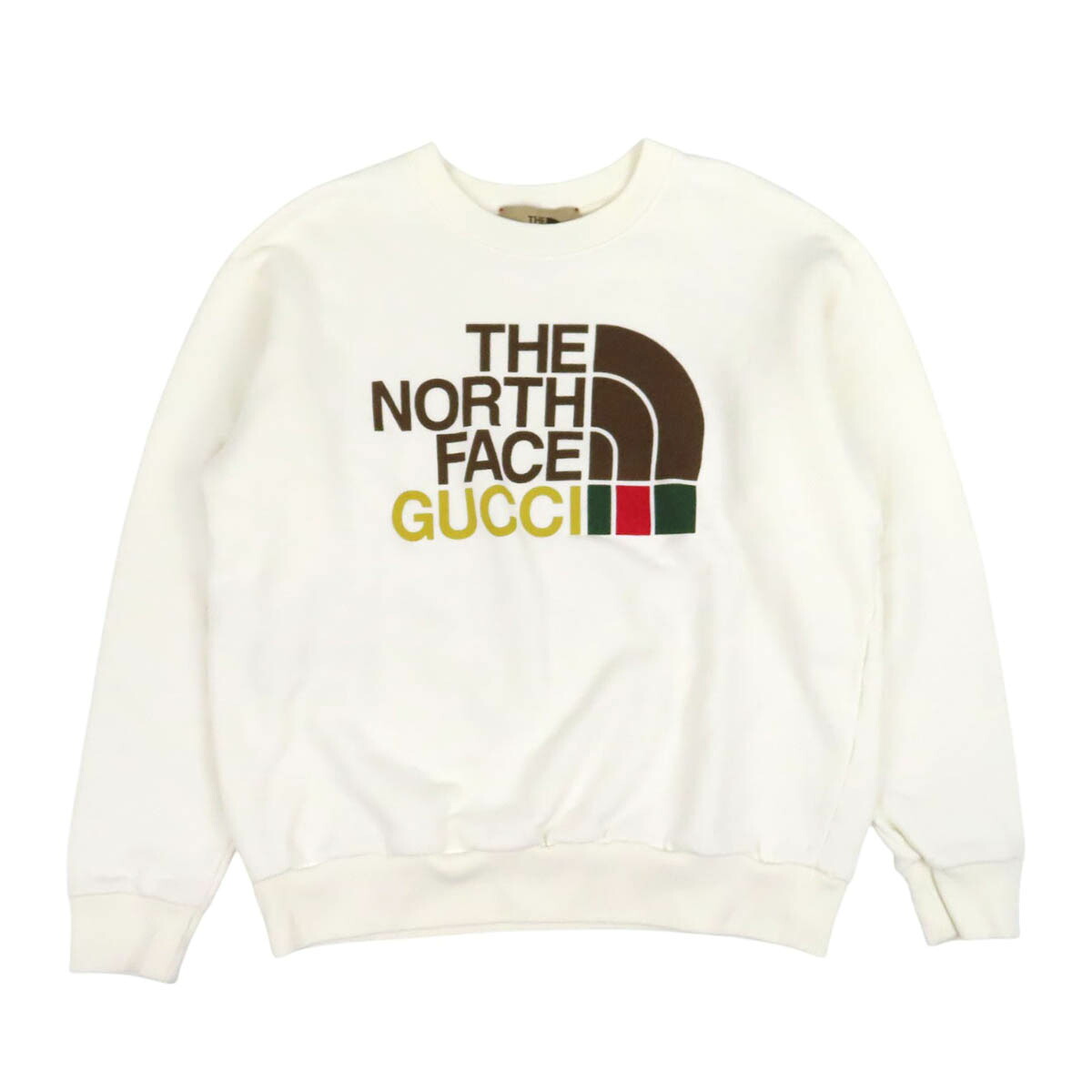 グッチ THE NORTH FACE 共同研究 ロゴタイプ 刷り上げる 調教師 617964 メンズ 象牙色 GUCCI [美品] 【中古】 【お召しもの・小物】