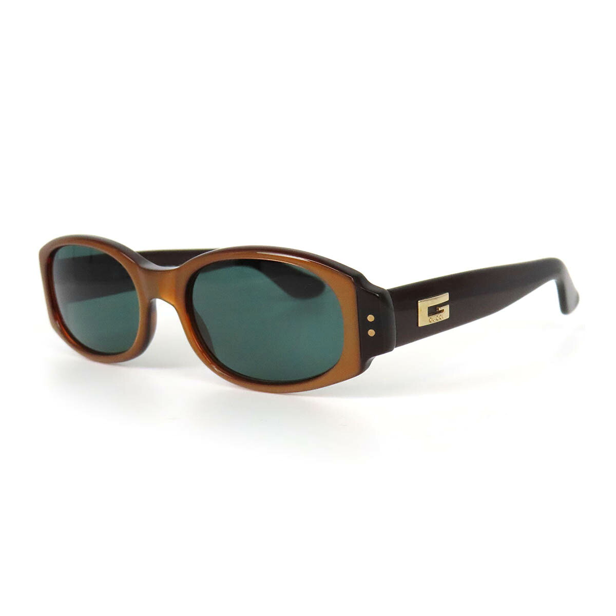 グッチ スクエアG サングラス GG2417 ユニセックス ブラウン GUCCI 【中古】 【アパレル・小物】
