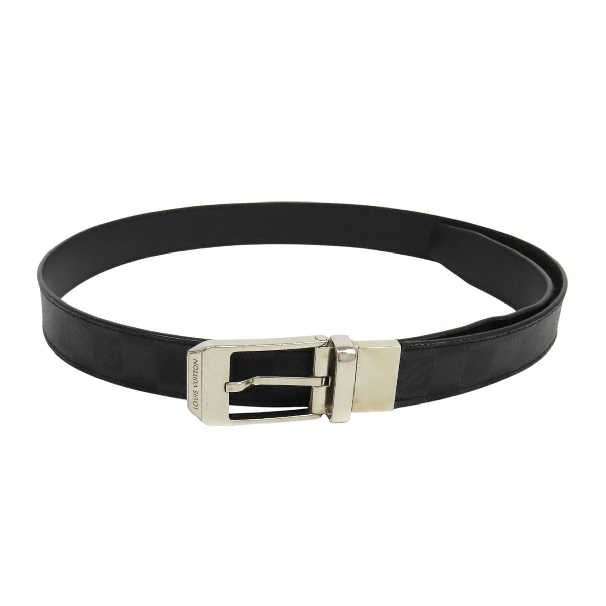 ルイヴィトン シアトル ダミエグラフィット 胴締め 30MM 95/38 M6834 メンズ 黒いこと 薄墨色 LOUIS VUITTON 【中古】 【御召しもの・小物】