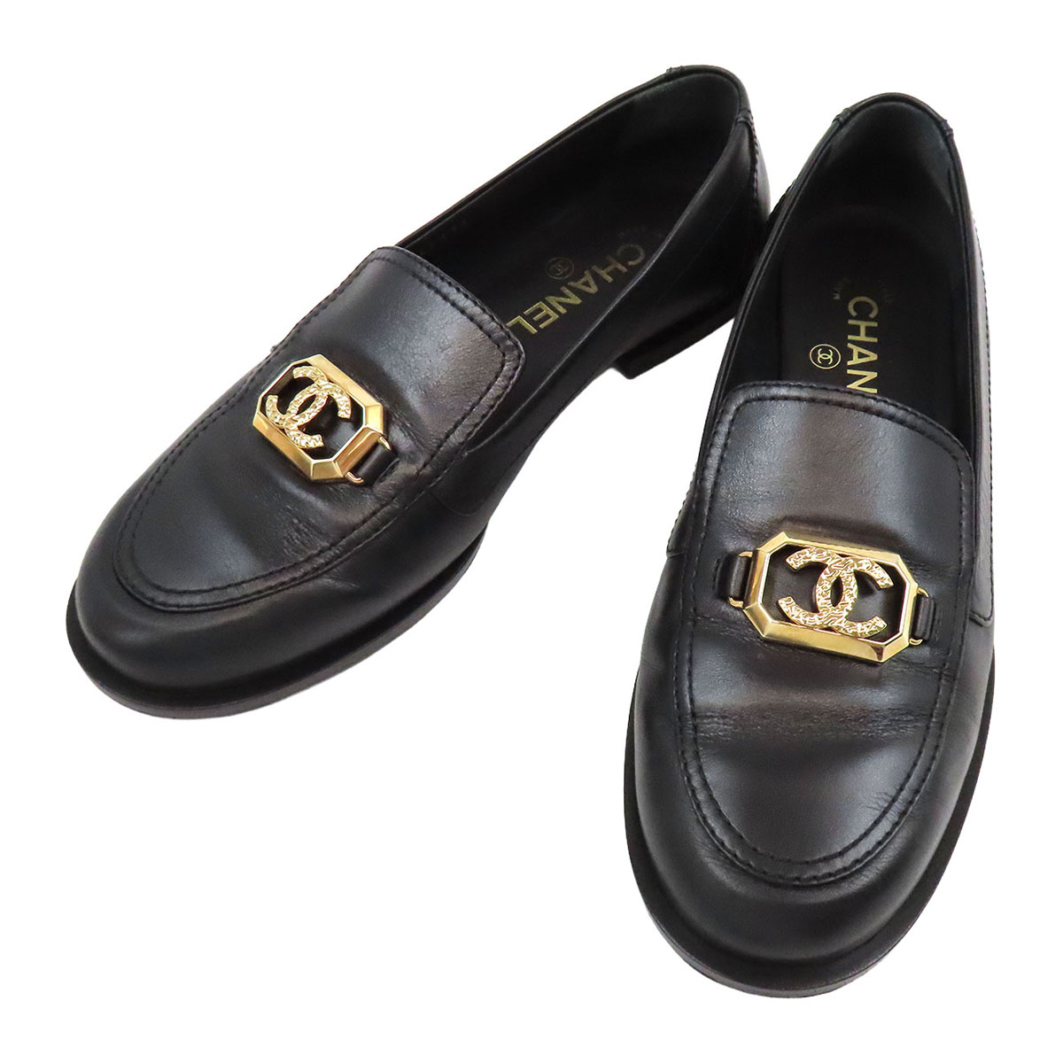 シャネル ココマーク なめし革 置き目毛皮 G45173 レディース 黒いこと CHANEL 【中古】 【お召しもの・小物】