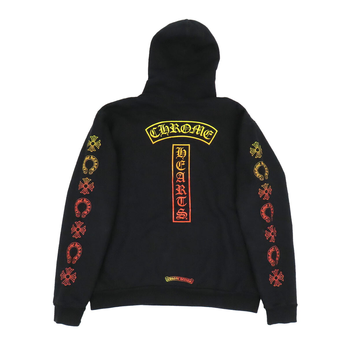 クロムハーツ グラディエント ヴァーティカル ロゴタイプ パーカー メンズ 黒いこと CHROME HEARTS 【中古】 【御召しもの・小物】