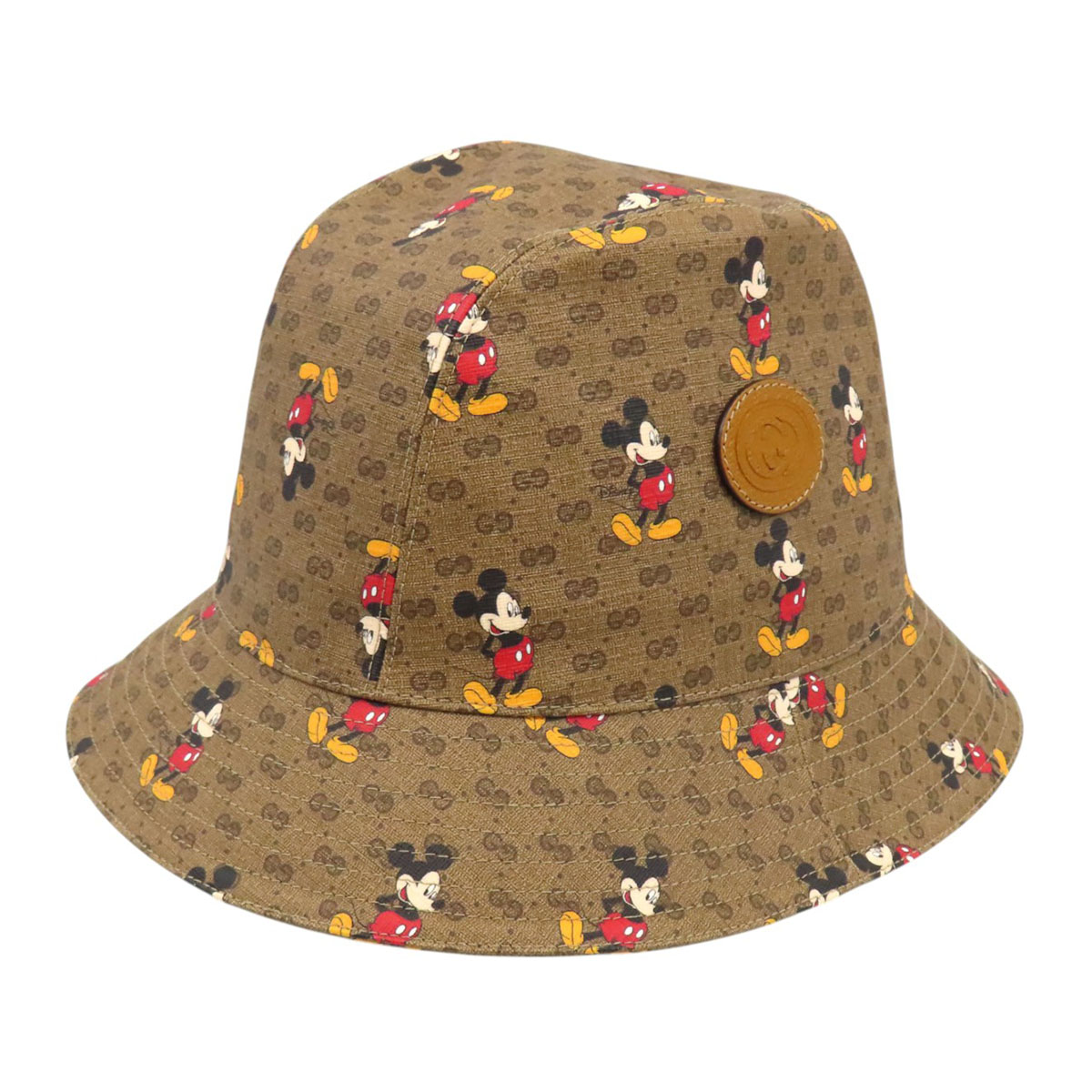 グッチ ウォルトディズニー 共同研究 GGスプリーム かぶり笠 602978 ユニ一発やる 赤銅色 GUCCI 【中古】 【お召しもの・小物】