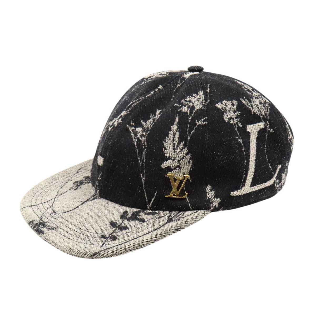 ルイヴィトン キャスケット イージーフィット 御花 旗がしら MP2738 ユニ一発やる 黒いこと LOUIS VUITTON 【中古】 【お召しもの・小物】