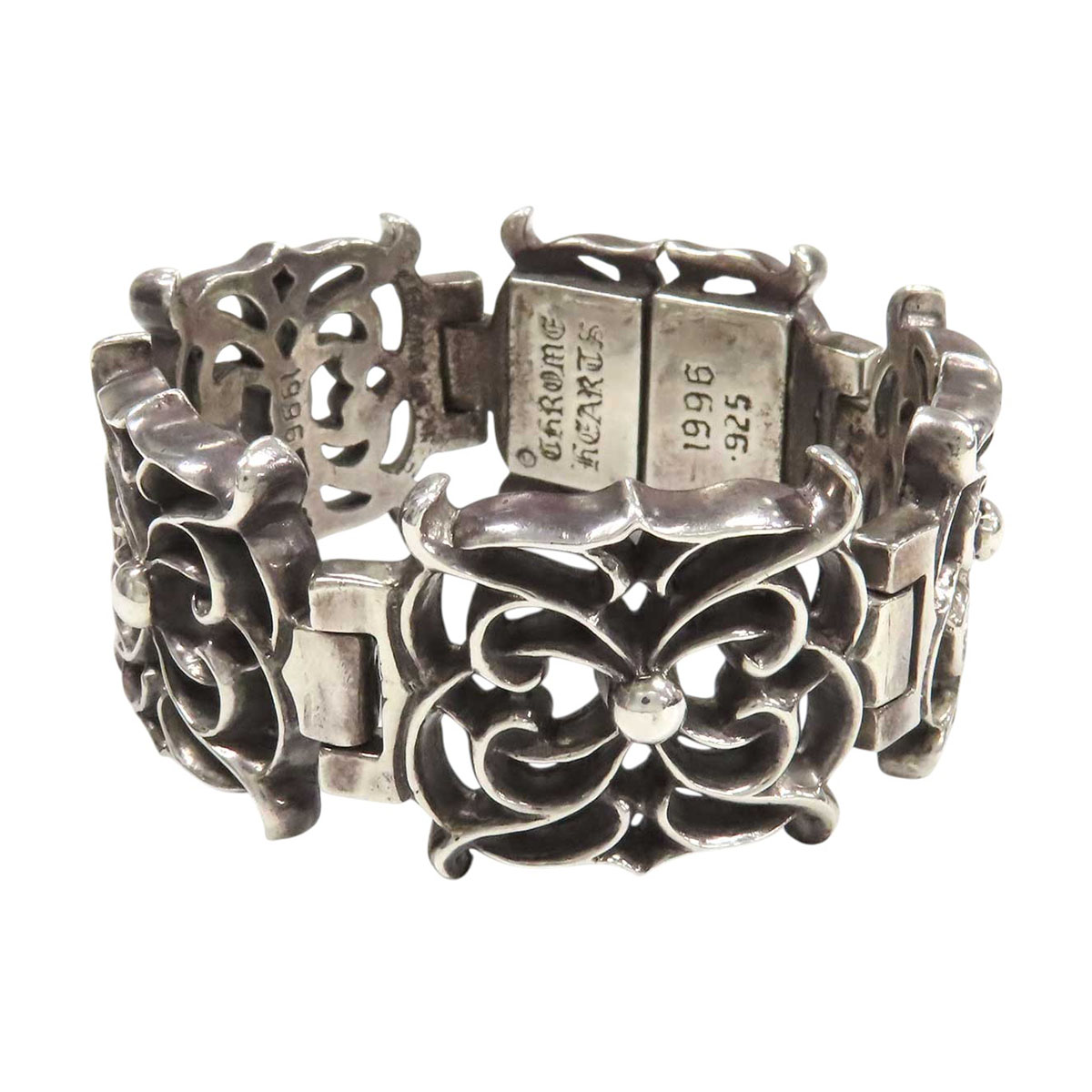 クロムハーツ ラージ 細蟹 腕輪 SV925 ユニ一発やる CHROME HEARTS 【中古】 【御召しもの・小物】