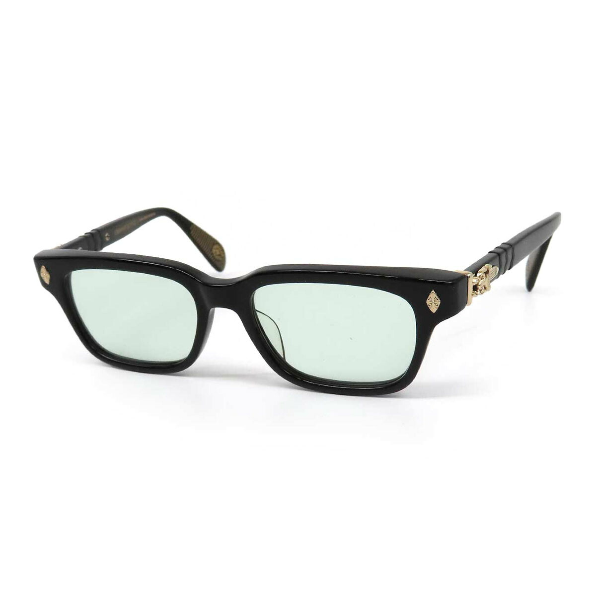 クロムハーツ TESTERICAL アイウェア ユニ一発やる 黒いこと ゴールド CHROME HEARTS 【中古】 【御召しもの・小物】