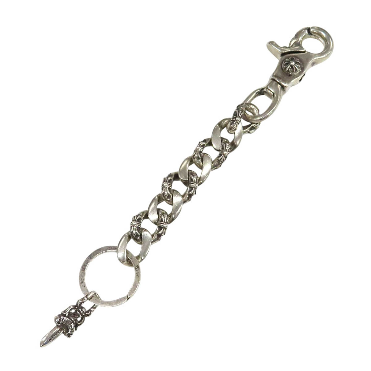 クロムハーツ ロング ファンシー繋がり 足がかりチェーン店 SV925 ユニ一発やる CHROME HEARTS 【中古】 【御召しもの・小物】