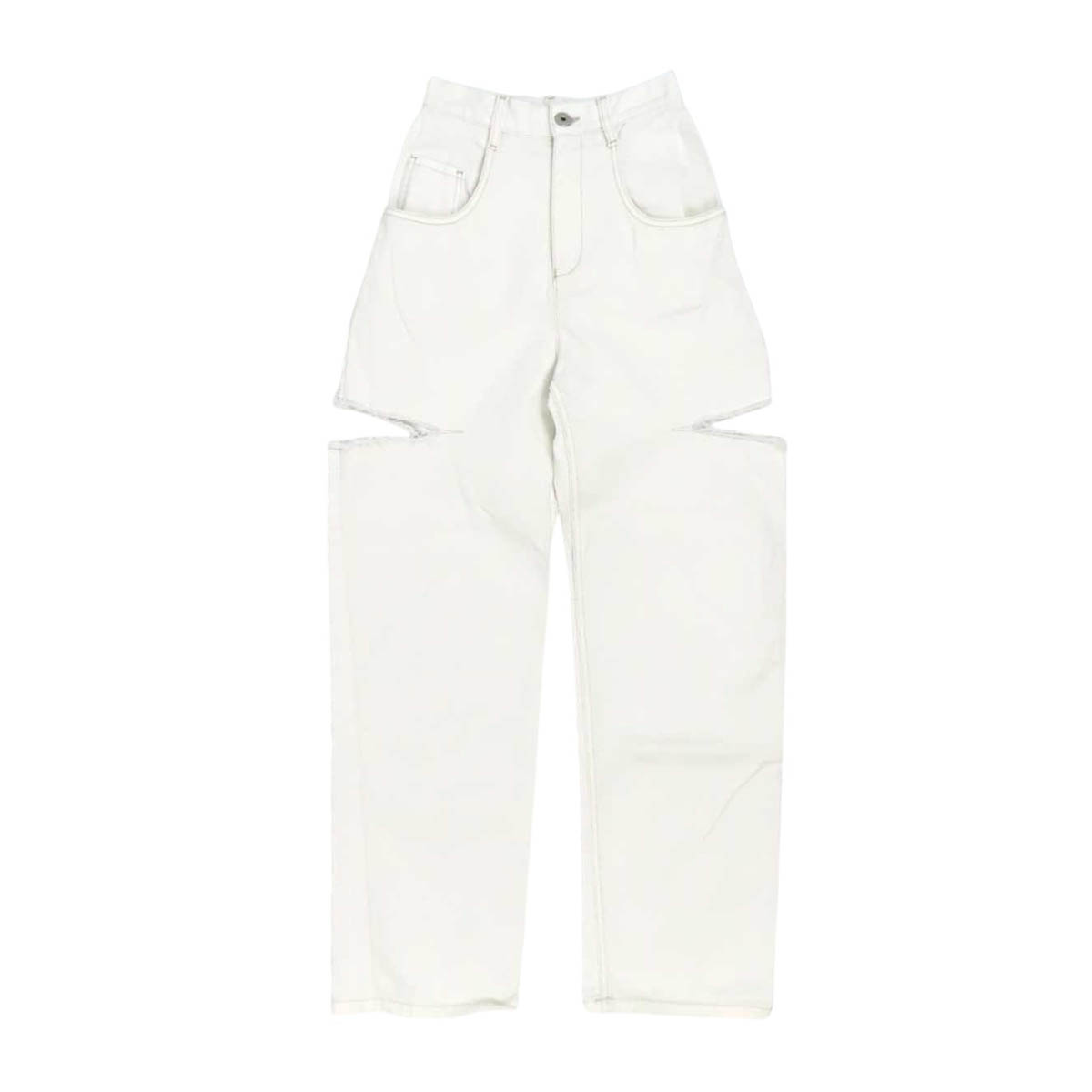 マルタンマルジェラ スラッシュ 科目 ジーンズデニム SS1天使の都市0106 レディース 白いこと MARTIN MARGIELA 【中古】 【御召しもの・小物】