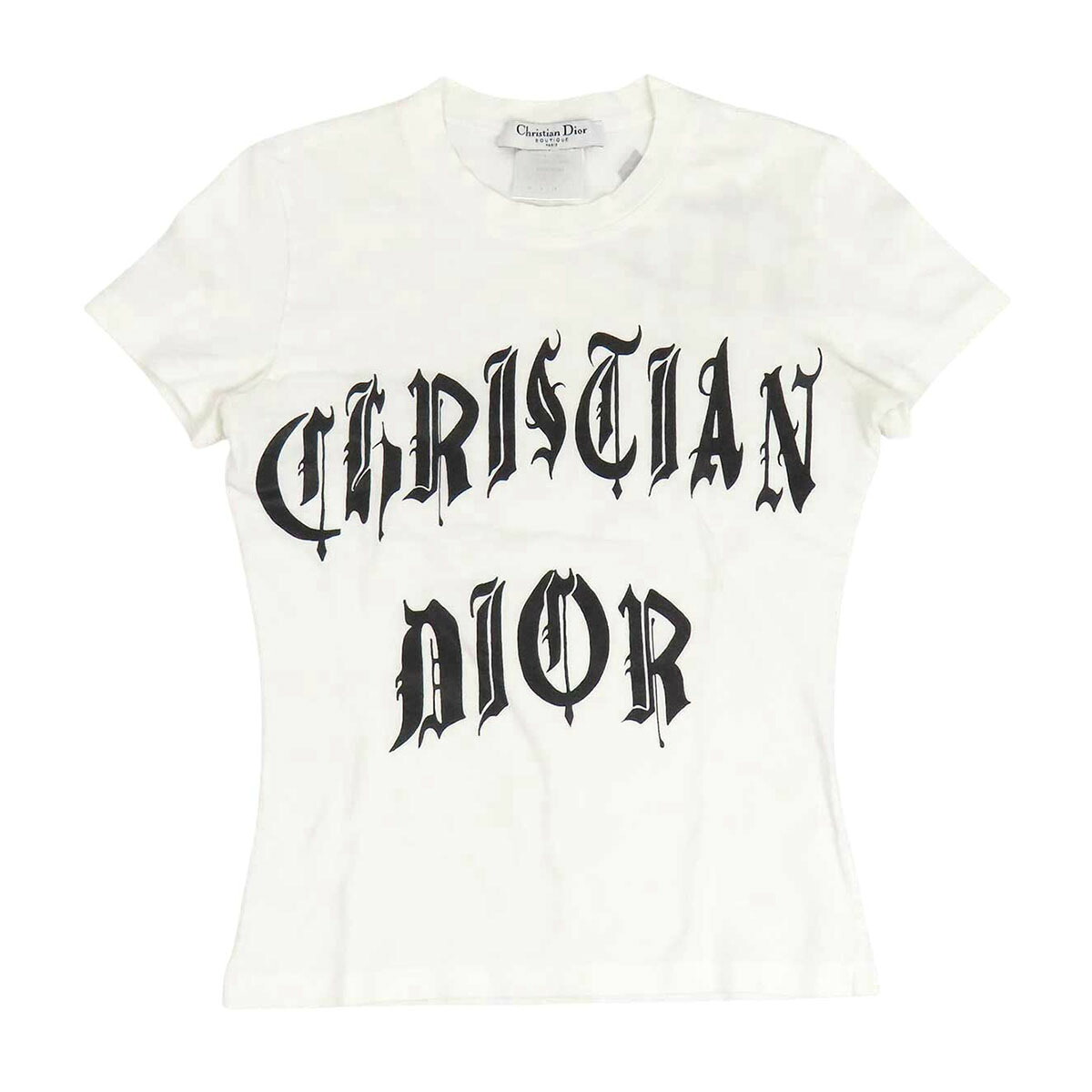 ディオール プリント ロゴ Tシャツ 2E12155022 レディース ホワイト Dior 【中古】 【アパレル・小物】｜TS Trading Co Ltd