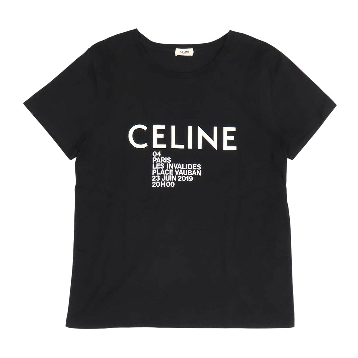 セリーヌ クラシック ロゴ 半袖 Tシャツ 2X308799I メンズ ブラック CELINE 【中古】 【アパレル・小物】｜TS Trading Co Ltd