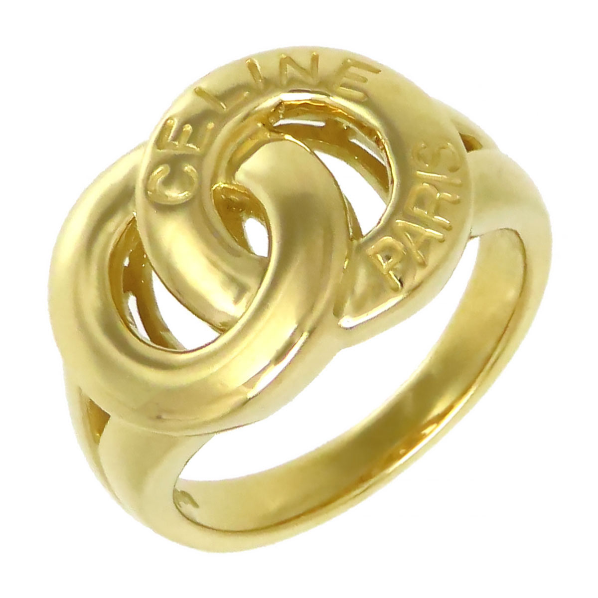 楽天市場】CELINE セリーヌ マカダム リング 指輪 オニキス 12.5号