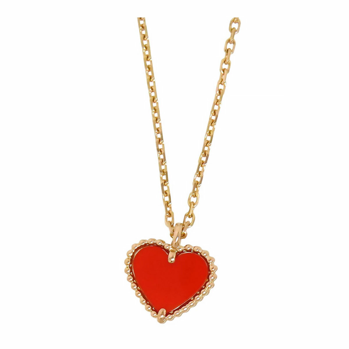 ヴァンクリーフ＆アーペル スウィート アルハンブラ ハート ネックレス VCARN59N00 Au750 (K18PG) レディース Van Cleef & Arpels [美品] 【中古】 【ジュエリー】