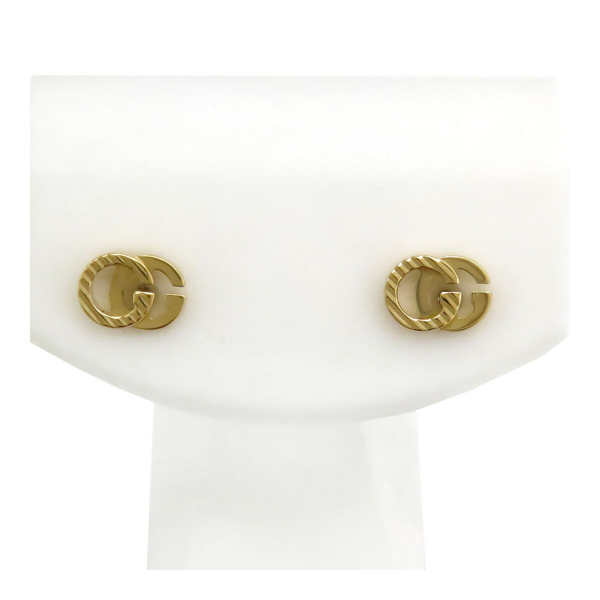 グッチ GG駈けっくら ピアス - 金750 (K18YG) ユニ一発やる GUCCI [美品] 【中古】 【宝飾品】