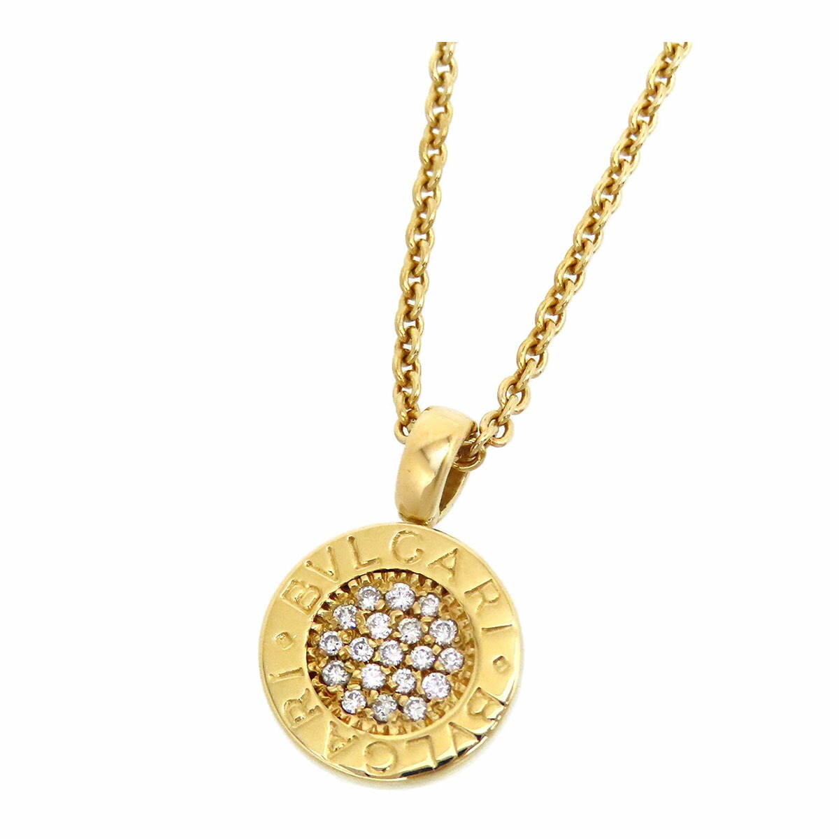 ブルガリ ブルガリブルガリ ダイヤモンド ネックレス 750 (K18YG) レディース BVLGARI [美品] 【中古】 【ジュエリー】