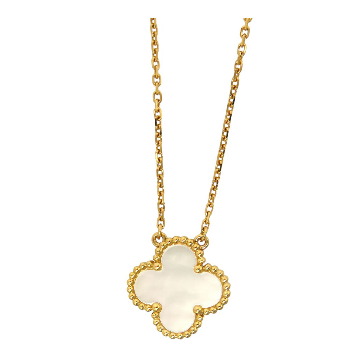 ヴァンクリーフ＆アーペル ヴィンテージ アルハンブラ ネックレス VCARA45900 Au750 (K18YG) レディース Van Cleef & Arpels 【中古】 【ジュエリー】｜TS Trading Co Ltd