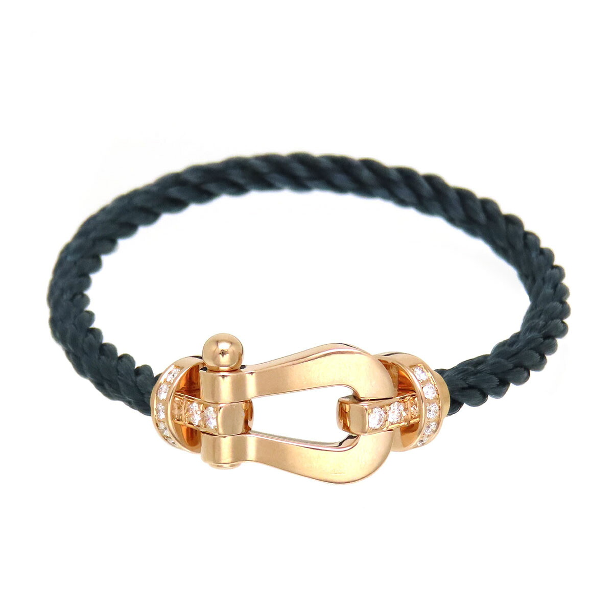 フレッド フォース10 腕輪 LM 二分の一金剛石 #15 0B0030-6B1070 金750 (K18PG) STEEL(ピンクゴールドメッキ工業) ユニ一発やる FRED [美品] 【中古】 【宝飾品】