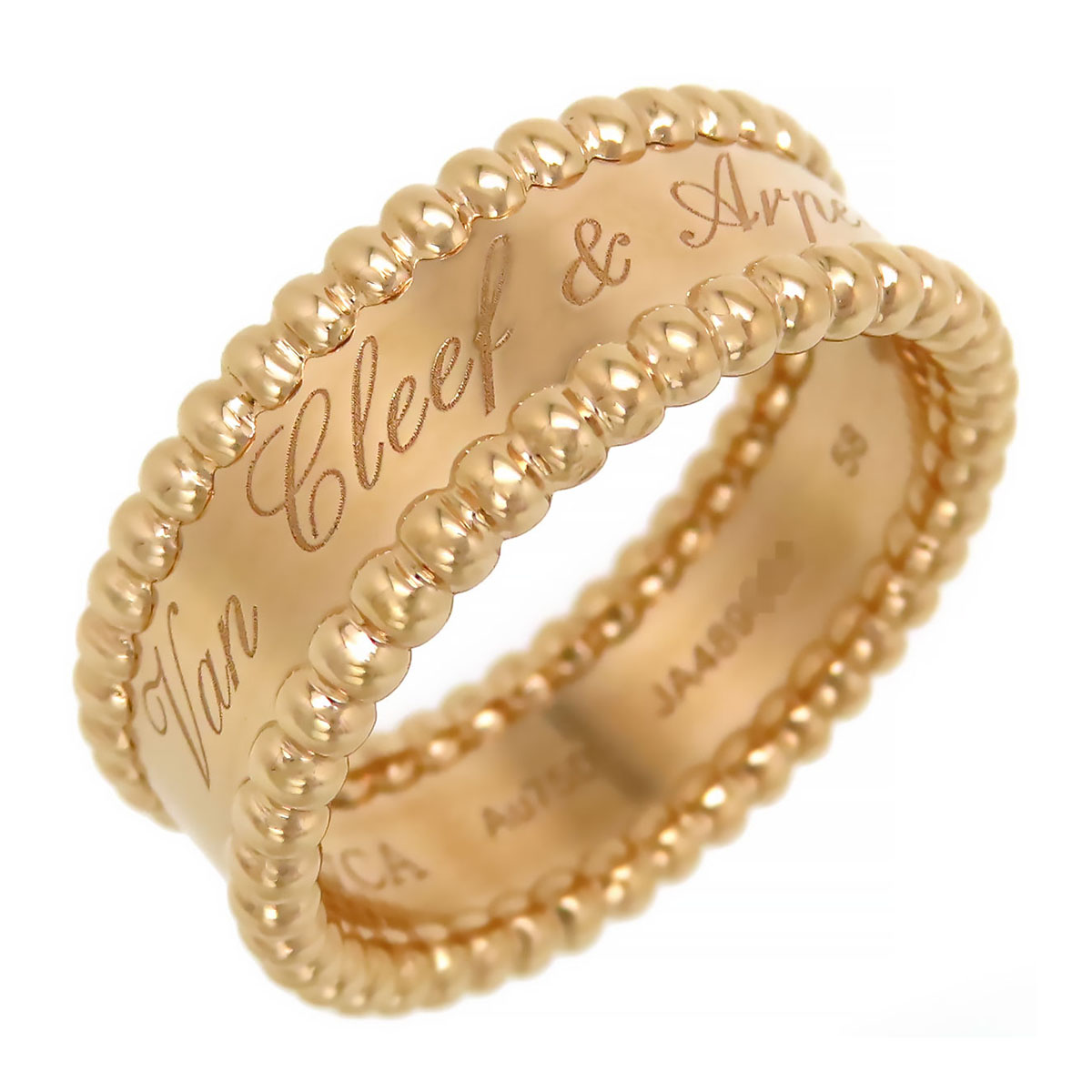 ヴァンクリーフ＆アーペル ペルレ シニアチュール 輪っか #58 VCARN32400 金750 (K18PG) ユニ一発やる Van Cleef \u0026 Arpels 【中古】 【宝飾品】