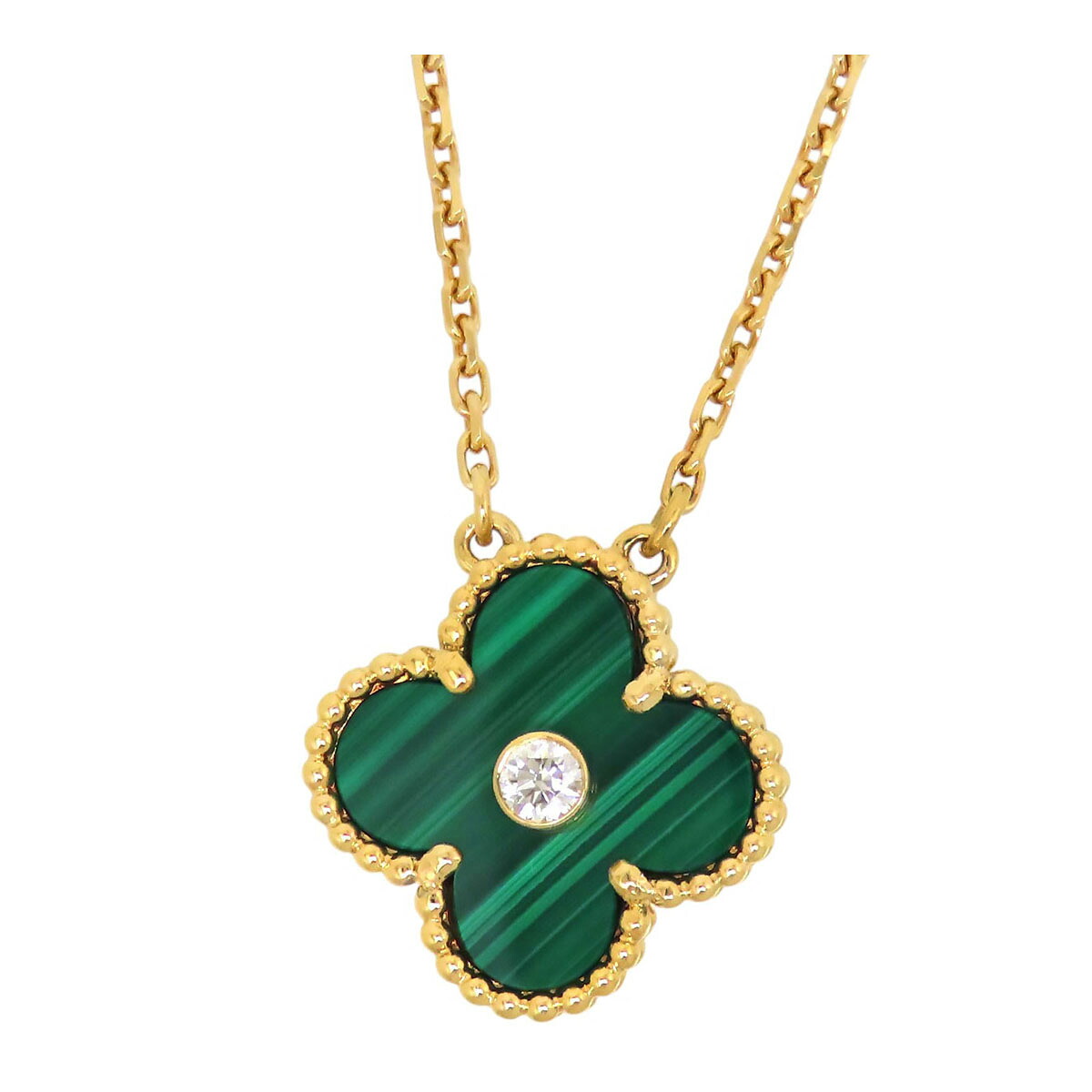 ヴァンクリーフ&アーペル ヴィンテージ アルハンブラ ネックレス 2013年ホリデー限定 Au750 (K18YG) レディース Van Cleef & Arpels 【中古】 【ジュエリー】|TS Trading Co Ltd