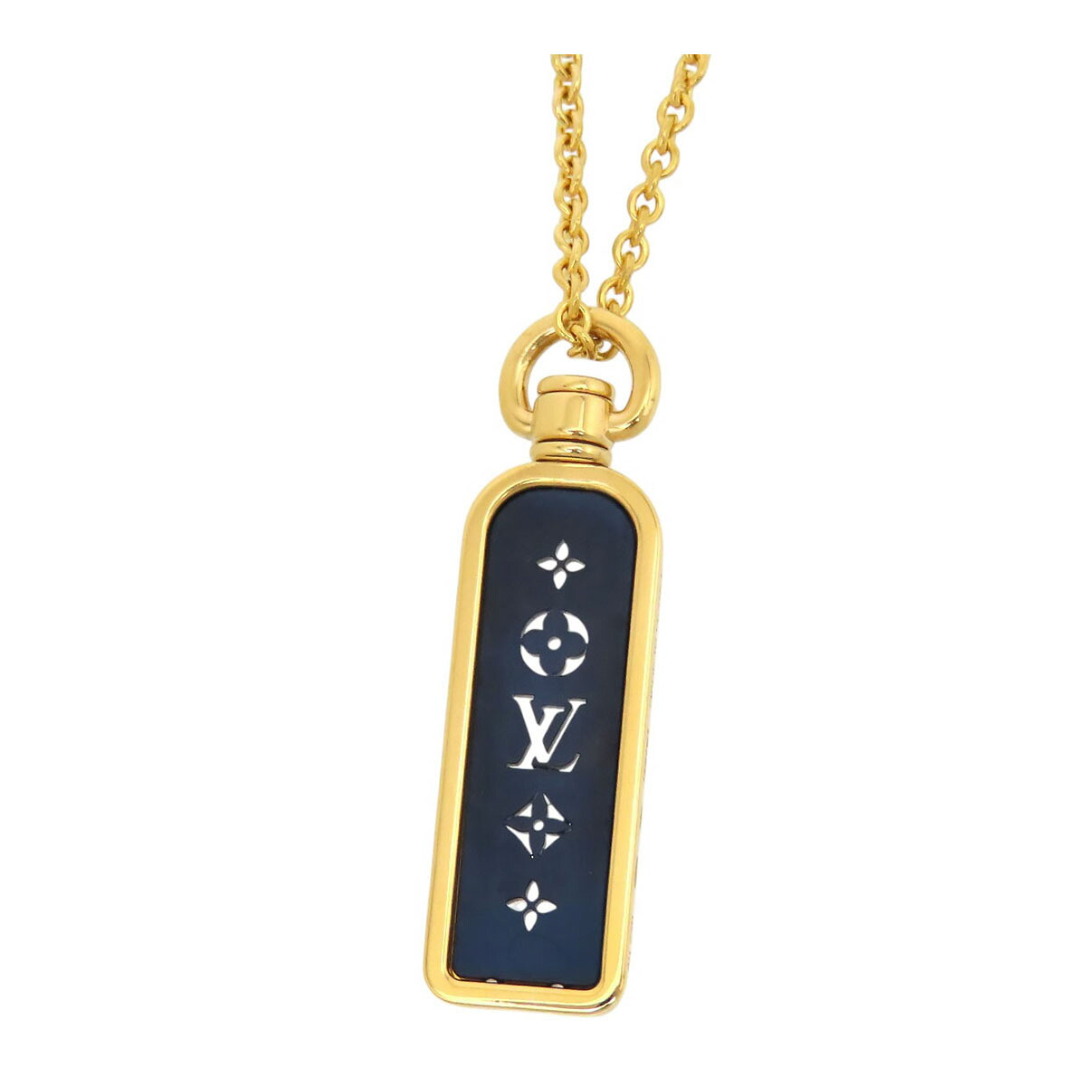 ルイヴィトン スモール引き舟 首飾り レ ガストン ヴィトン Q03056 金750 (K18YG) ユニ一発やる LOUIS VUITTON [美品] 【中古】 【宝飾品】