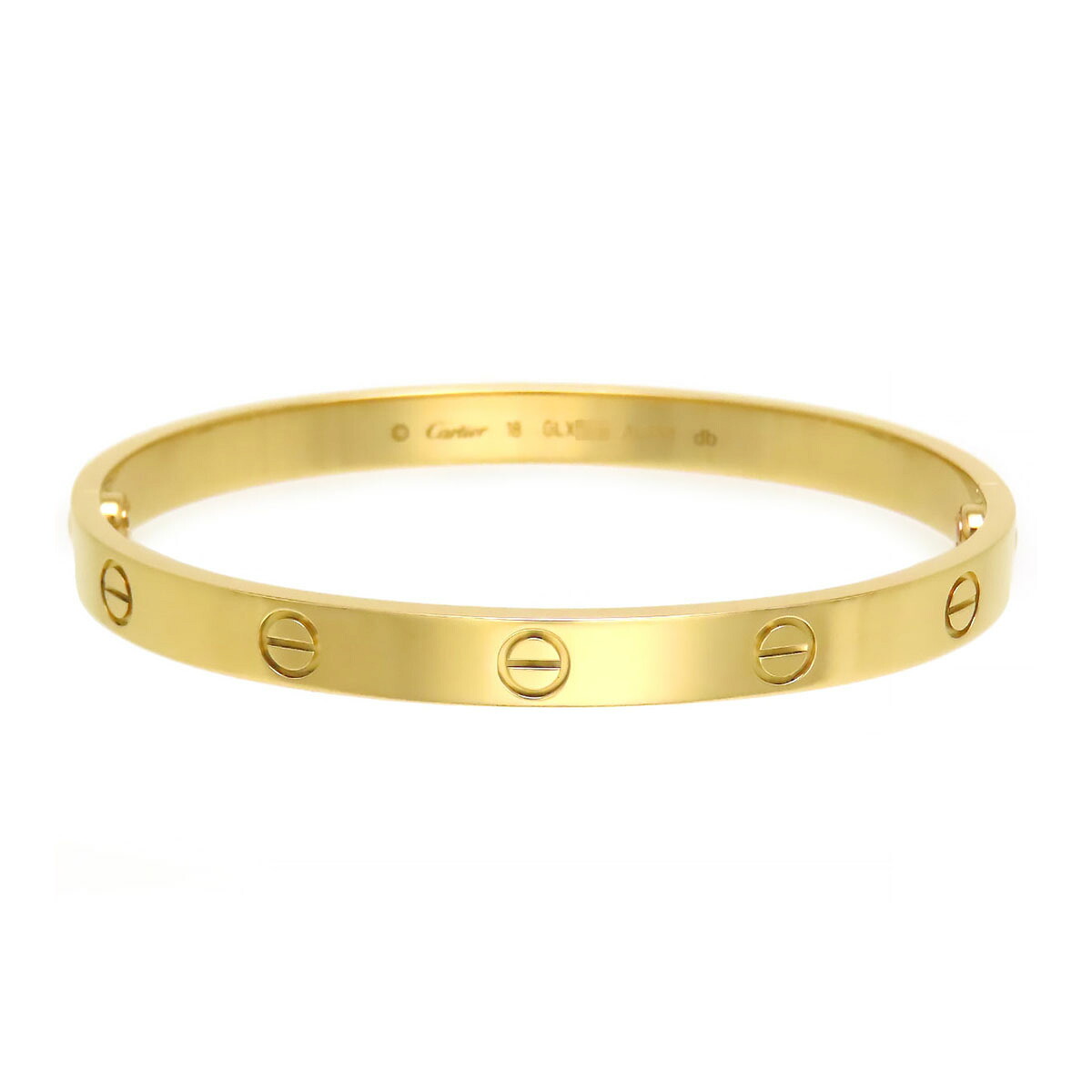 カルティエ ラブ ブレスレット #18 B6067518 Au750 (K18YG) ユニセックス CARTIER [美品] 【中古】 【ジュエリー】｜TS Trading Co Ltd