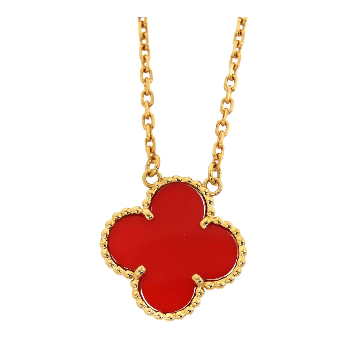 ヴァンクリーフ＆アーペル ヴィンテージ アルハンブラ ネックレス VCARD38500 Au750 (K18YG) レディース Van Cleef & Arpels [美品] 【中古】 【ジュエリー】｜TS Trading Co Ltd