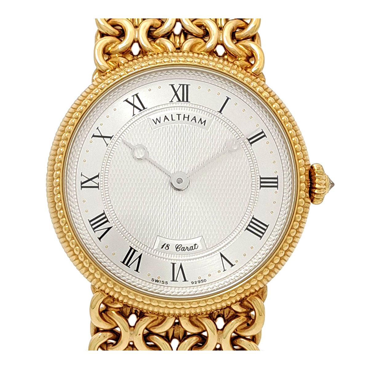 楽天市場】WALTHAM(ウォルサム) 12Pダイヤ ゴールド文字盤 18金