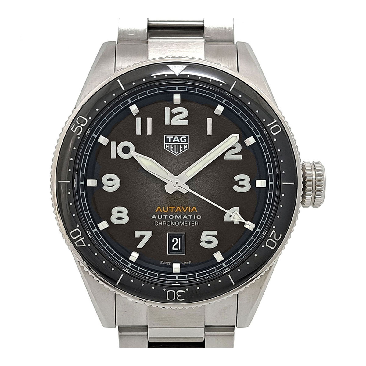 タグホイヤー オータヴィア WBE5114.EB0173 自動巻き ステンレススティール メンズ TAG HEUER 【中古】 【時計】