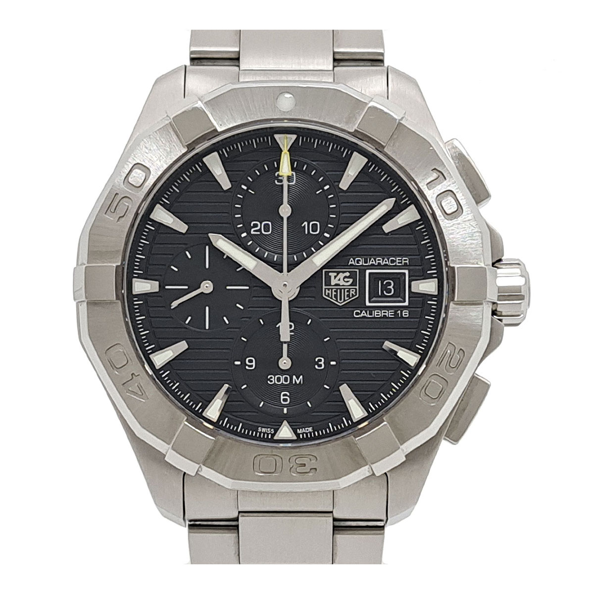 タグホイヤー アクアレーサー クロノグラフ CAY2110.BA0927 自動小銃一巻き ステンレス鋼スチール写真 メンズ TAG HEUER 【中古】 【時辰儀】