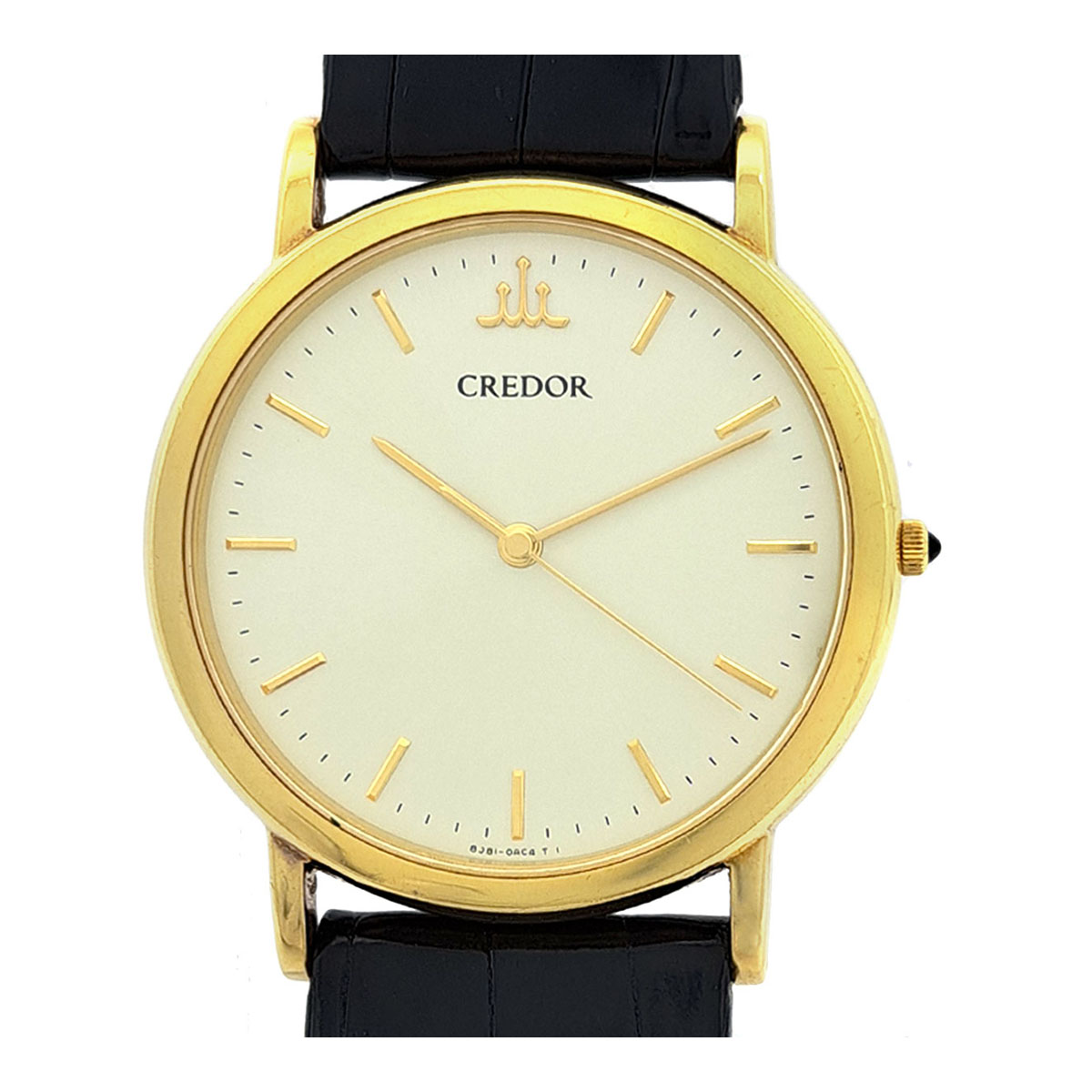 セイコー クレドール シグノ 8J81-0A00 クオーツ イエローゴールド メンズ ボーイズ SEIKO 【中古】 【時計】