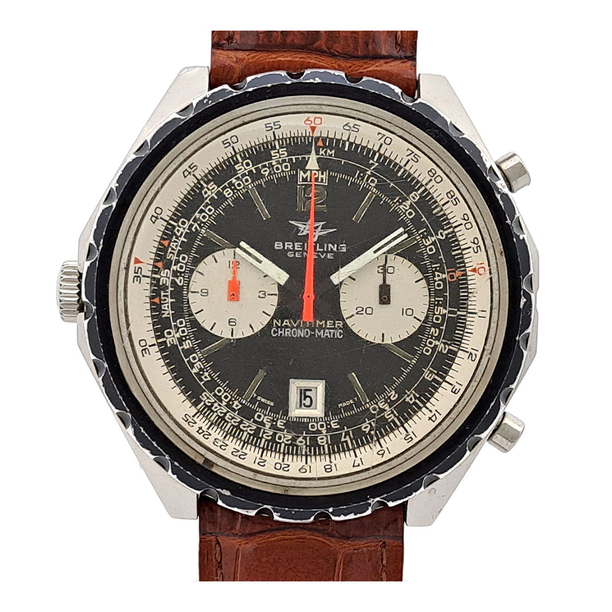 ブライトリング ナビタイマー クロノマチック 1806 Cal.11 DDE.BR 11525/67 自動巻き ステンレススティール メンズ BREITLING [アンティーク ヴィンテージ] 【中古】 【時計】