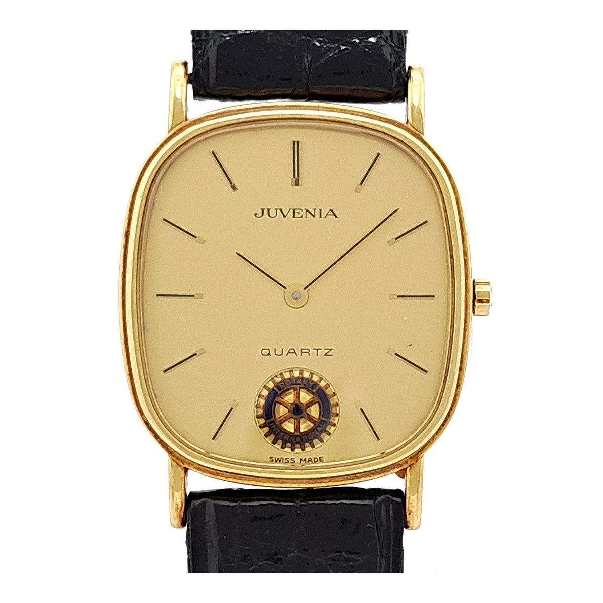ジュベニア オーバル 11601 石英 黄色ゴールド メンズ ボーイズ JUVENIA 【中古】 【時辰儀】