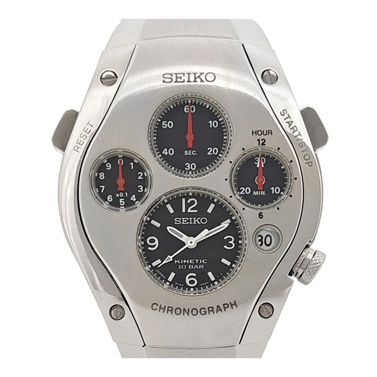 セイコー スポーチュラ キネティッククロノ オートクオーツ SBCG001 クオーツ ステンレススティール メンズ SEIKO 【中古】 【時計】|TS Trading Co Ltd