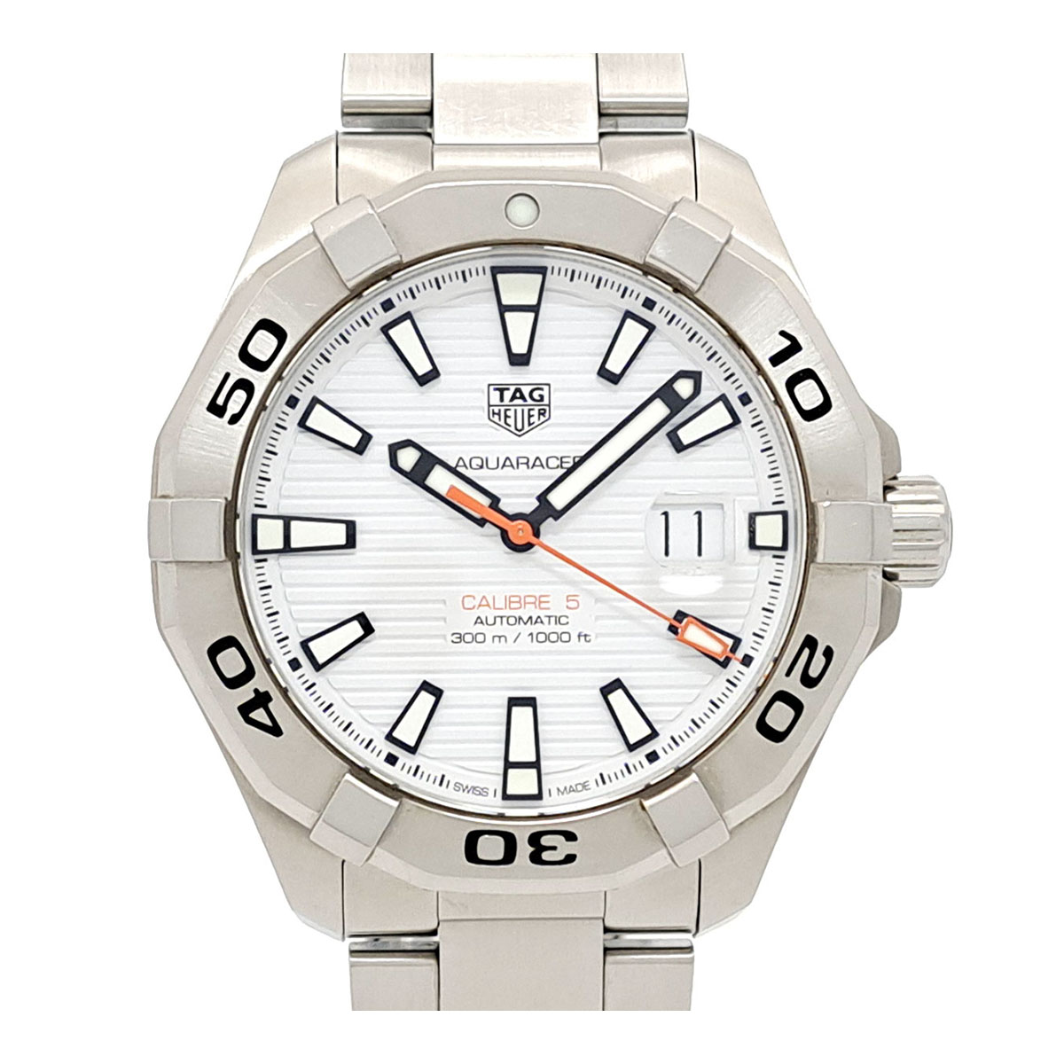 タグホイヤー アクアレーサー キャリバー5 WAY2013 自動小銃一巻き ステンレス鋼スチール写真 メンズ TAG HEUER 【中古】 【時辰儀】