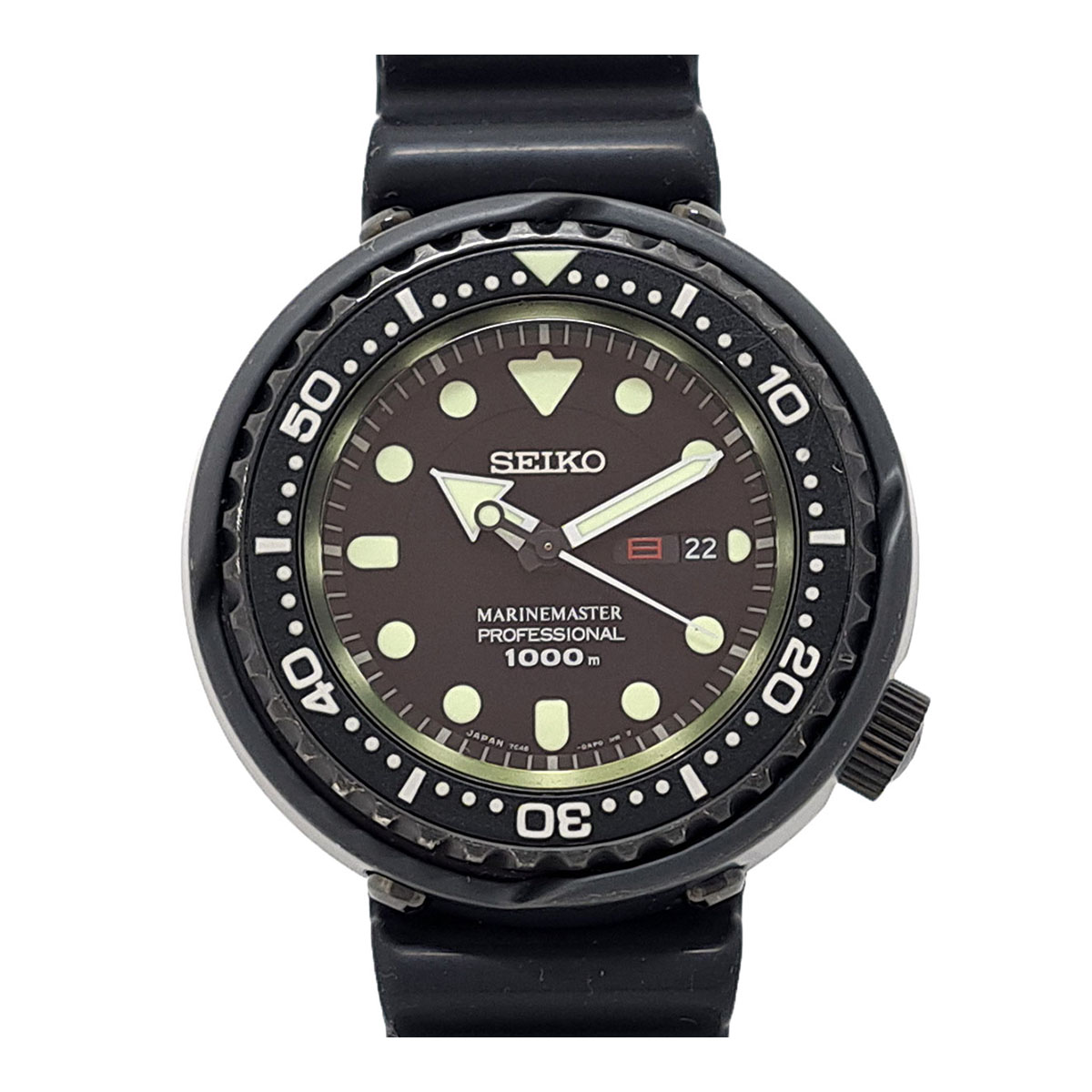 セイコー プロスペックス マリーンマスター SBBN025 石英 ステンレス鋼スチール写真 陶芸 チタン メンズ SEIKO 【中古】 【時辰儀】